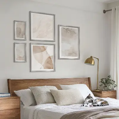Gallery wall art watercolor boho textured prints