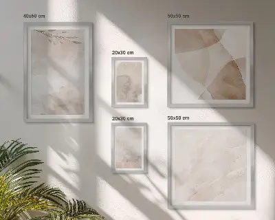 Gallery wall art watercolor boho textured prints