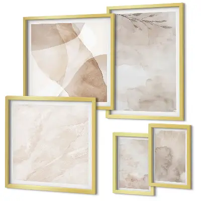 Gallery wall art watercolor boho textured prints