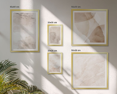 Gallery wall Watercolor paints boho textures