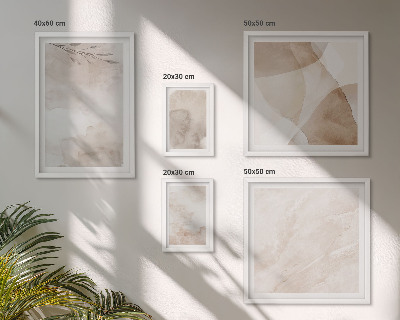 Gallery wall Watercolor paints boho textures