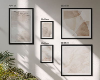 Gallery wall Watercolor paints boho textures