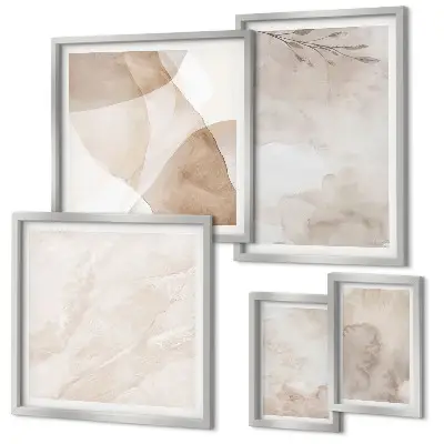 Gallery wall art watercolor boho textured prints