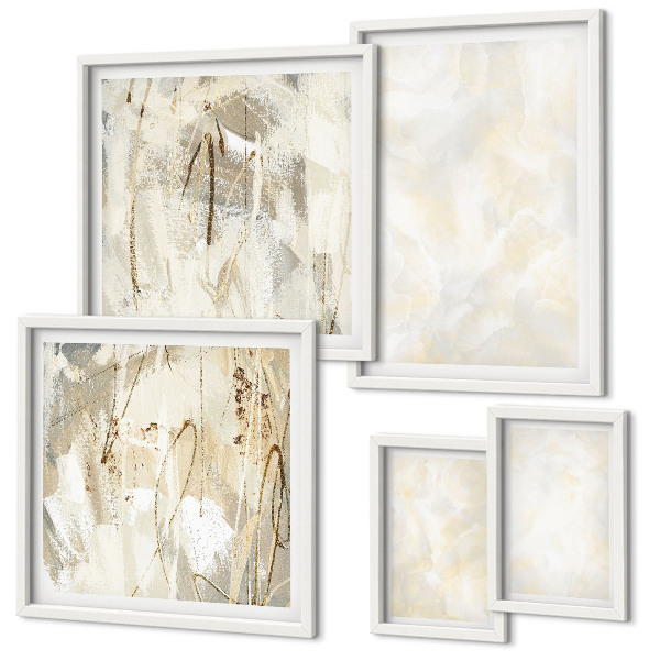 Framed photo set Bright texture paint design