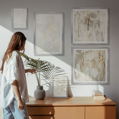 Framed photo set Bright texture paint design