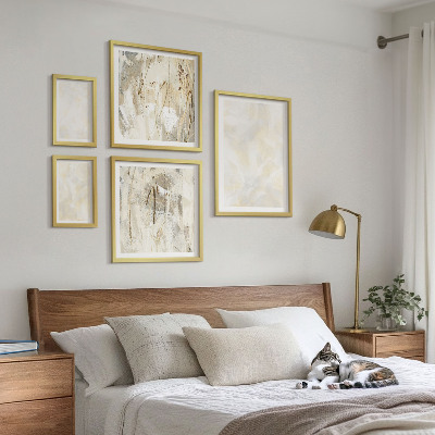 Framed photo set Bright texture paint design