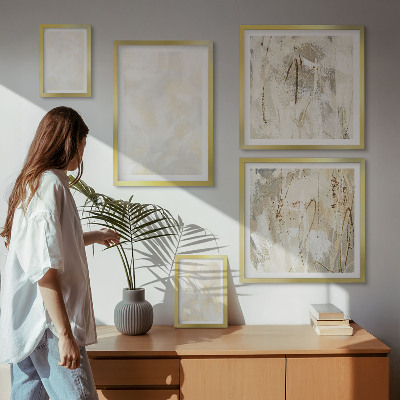 Framed photo set Bright texture paint design