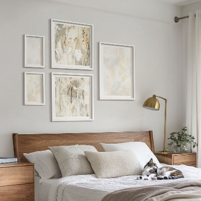 Framed photo set Bright texture paint design