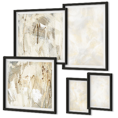 Framed photo set Bright texture paint design