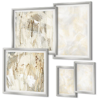 Framed photo set Bright texture paint design