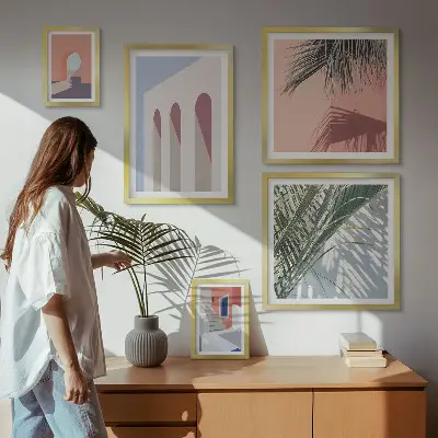 City architecture gallery wall illustrated prints