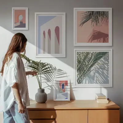 City architecture gallery wall illustrated prints
