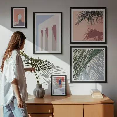 City architecture gallery wall illustrated prints