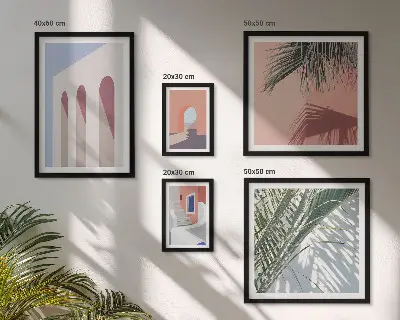 City architecture gallery wall illustrated prints