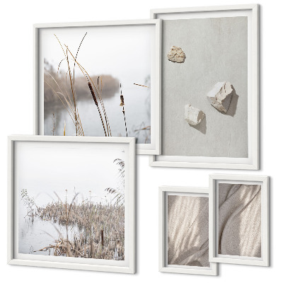 Framed photo set Close-ups of the boho style structure