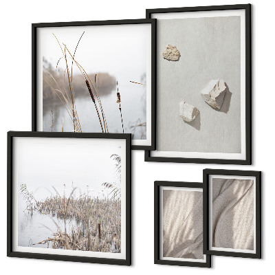Framed photo set Close-ups of the boho style structure
