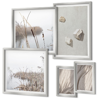 Framed photo set Close-ups of the boho style structure