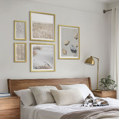 Set of 5 wall art pieces Boho natural textures