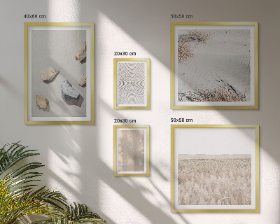 Set of 5 wall art pieces Boho natural textures