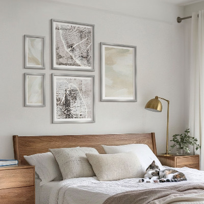 Gallery wall Paint texture minimalism