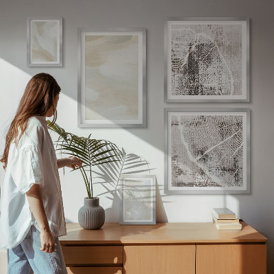 Gallery wall Paint texture minimalism