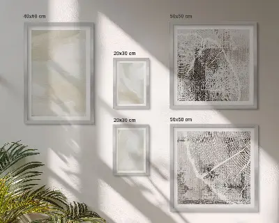 Gallery wall art minimalist paint texture