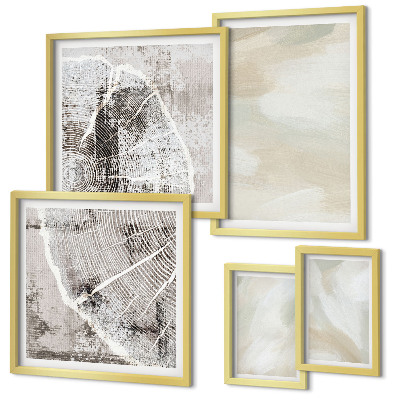 Gallery wall Paint texture minimalism