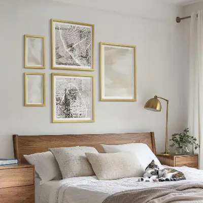 Gallery wall art minimalist paint texture
