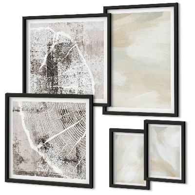 Gallery wall Paint texture minimalism