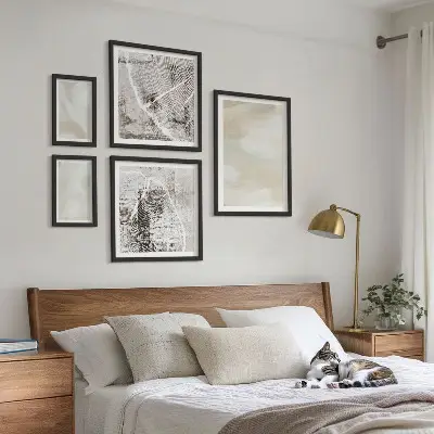 Gallery wall art minimalist paint texture