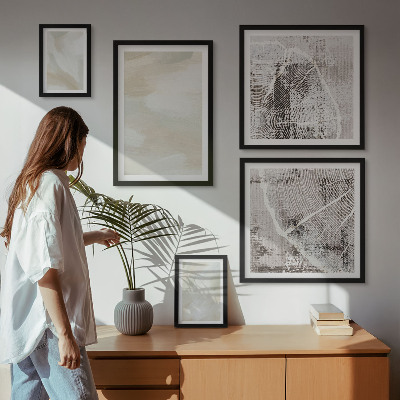 Gallery wall Paint texture minimalism