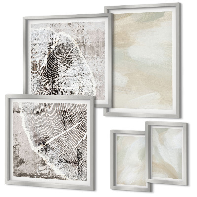 Gallery wall Paint texture minimalism