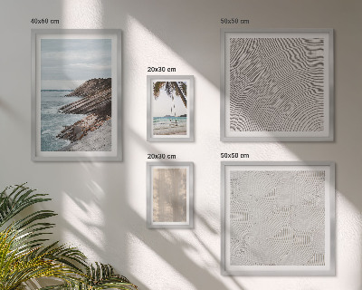 Set of 5 wall art pieces Summer sand seaside views