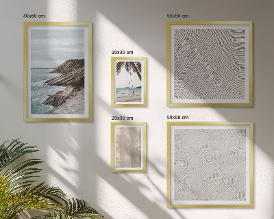 Set of 5 wall art pieces Summer sand seaside views