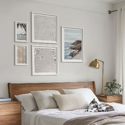 Set of 5 wall art pieces Summer sand seaside views
