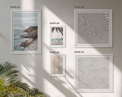 Set of 5 wall art pieces Summer sand seaside views