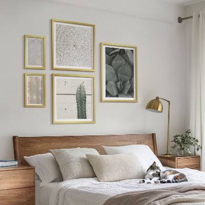 Gallery wall Summer textures with a tropical feel