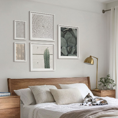 Gallery wall Summer textures with a tropical feel