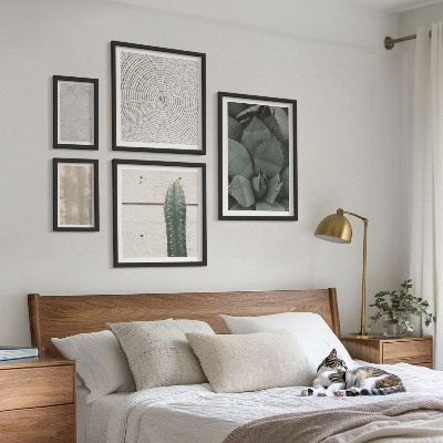 Gallery wall Summer textures with a tropical feel