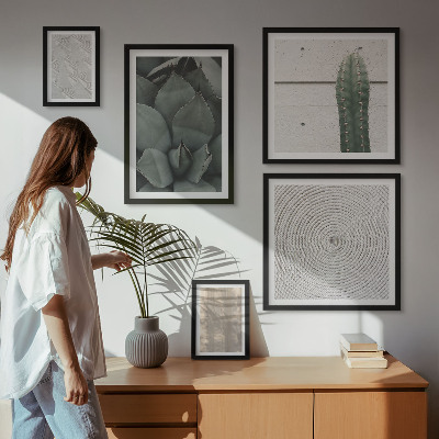 Gallery wall Summer textures with a tropical feel