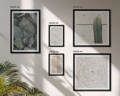 Gallery wall Summer textures with a tropical feel