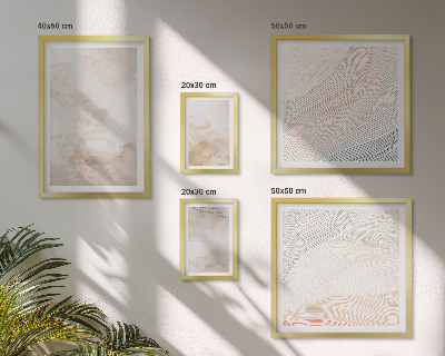 Gallery wall Watercolor leaves and spots