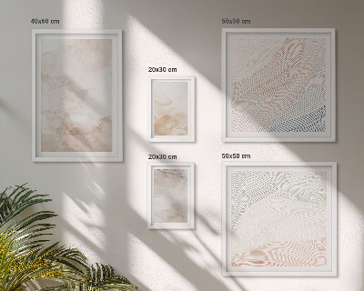 Gallery wall Watercolor leaves and spots