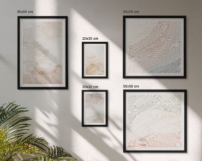 Gallery wall Watercolor leaves and spots