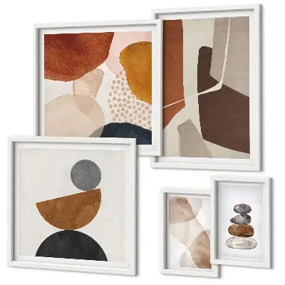 Abstract painting framed photo set decorations