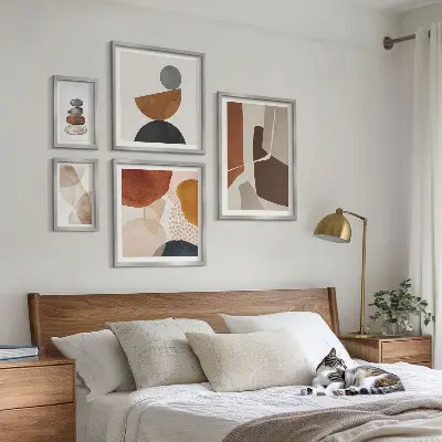 Abstract painting framed photo set decorations