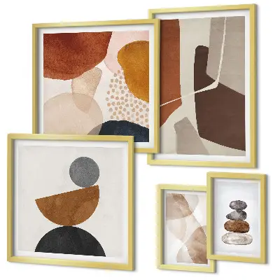 Abstract painting framed photo set decorations