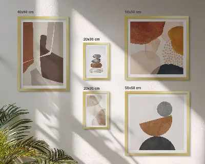 Abstract painting framed photo set decorations