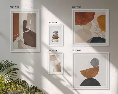 Abstract painting framed photo set decorations