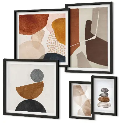 Abstract painting framed photo set decorations